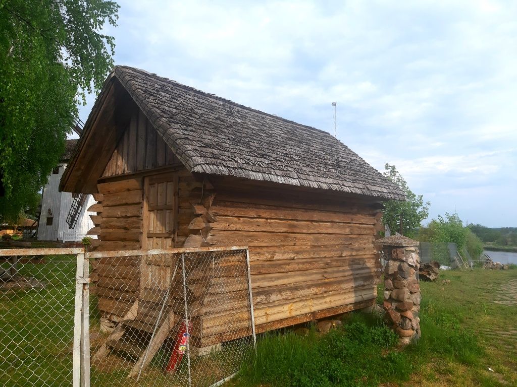 Dom domek z bala. Sauna altanka bania kemping letniskowy