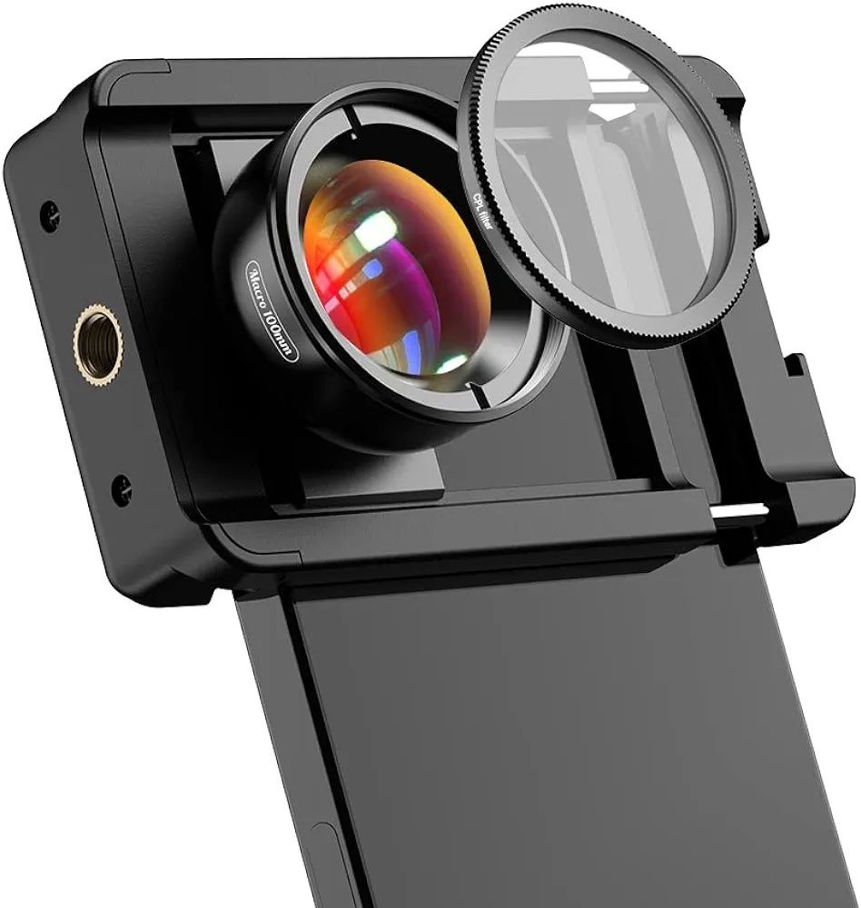 Obiektyw makro APEXEL do telefonu iPhone, obiektyw makro 100 mm