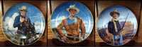 JOHN WAYNE Franklin Mint Kolekcjonerski Talerz Western Obraz Bibeloty