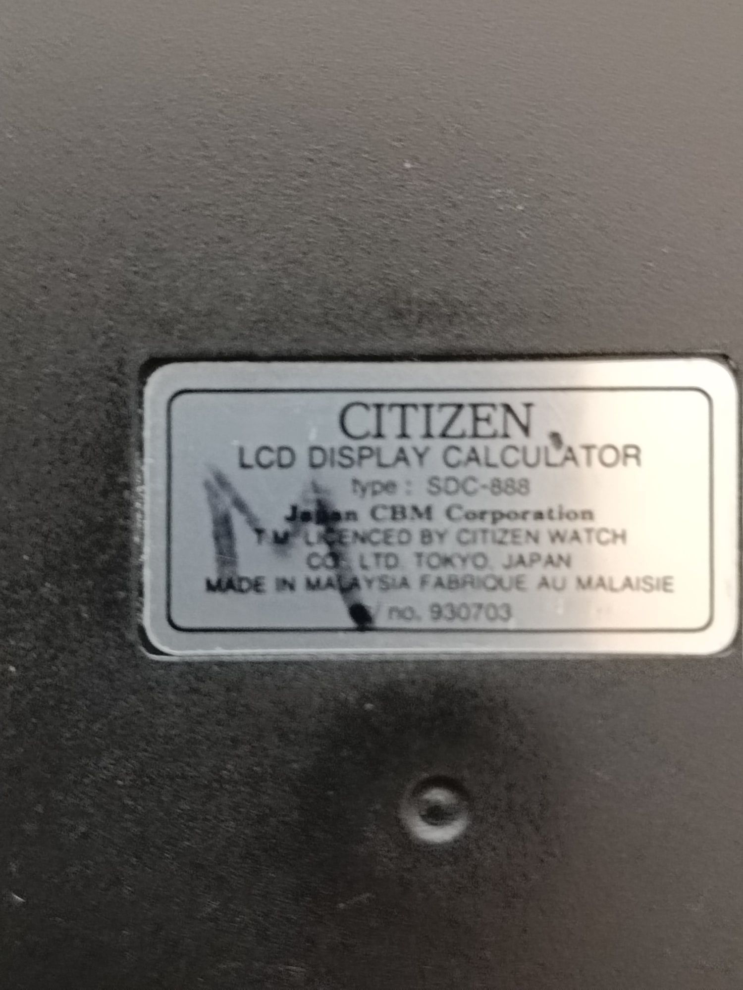 Kalkulator Citizen sdc-888