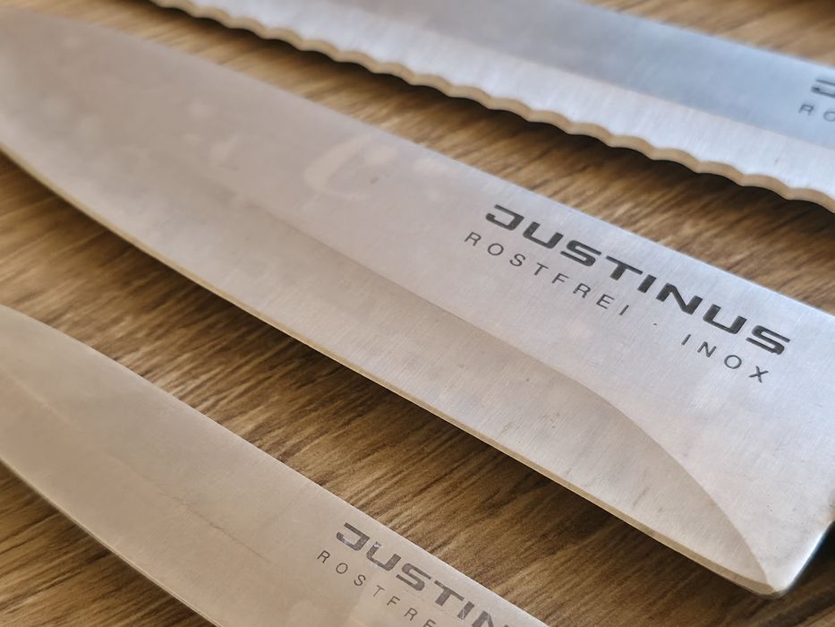 ZESTAW noże kuchenne JUSTINUS Stal Nierdzewna INOX w bloku