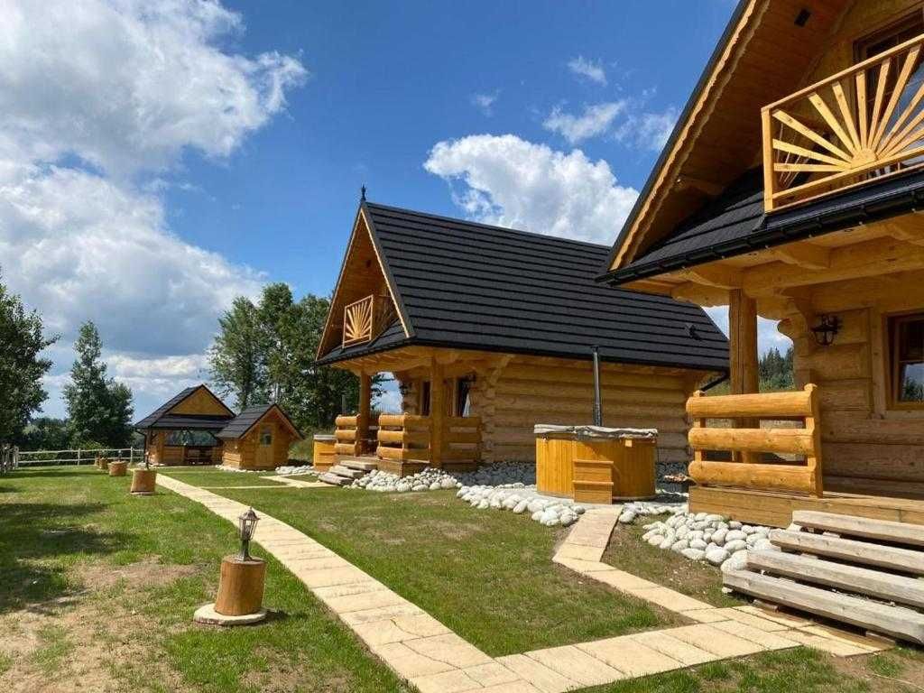 Góralski domek w górach balia jacuzzi sauna tatry gorce na odludziu