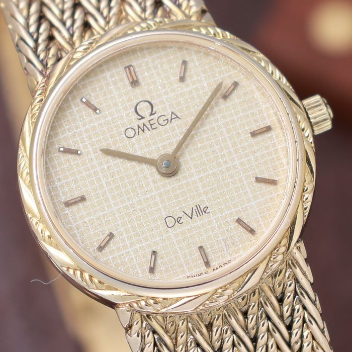 Zegarek damski Omega deville lady piekne zlocony
