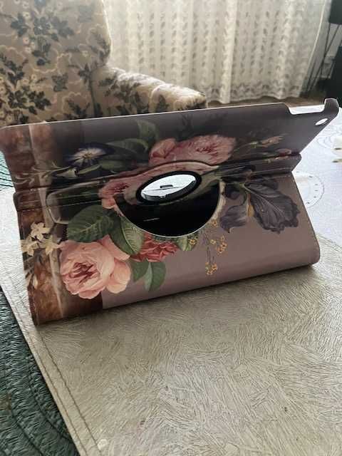 Etui na iPada kwiaty, obrotowe