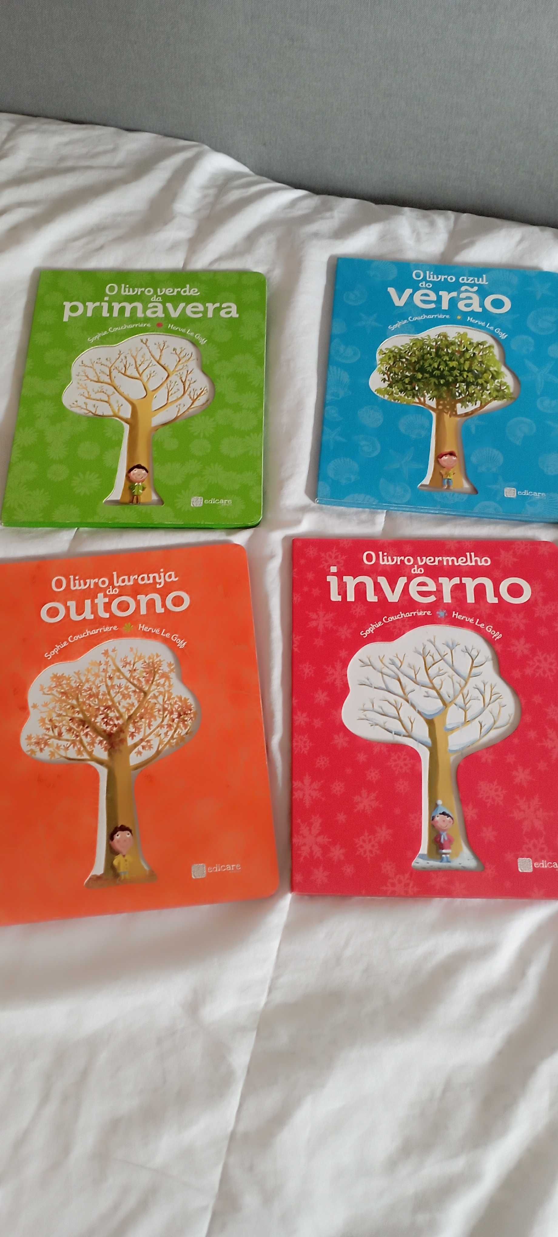 Estações do ano - 2 livros - Primavera e Inverno - da Coleção Edicare