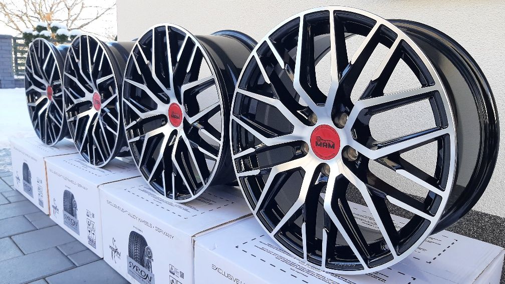 Nowe Alufelgi 5x112 R18 Wzor Rs4 Audi A3 A4 A5 A6 Vw Passat B7 B8  Sko