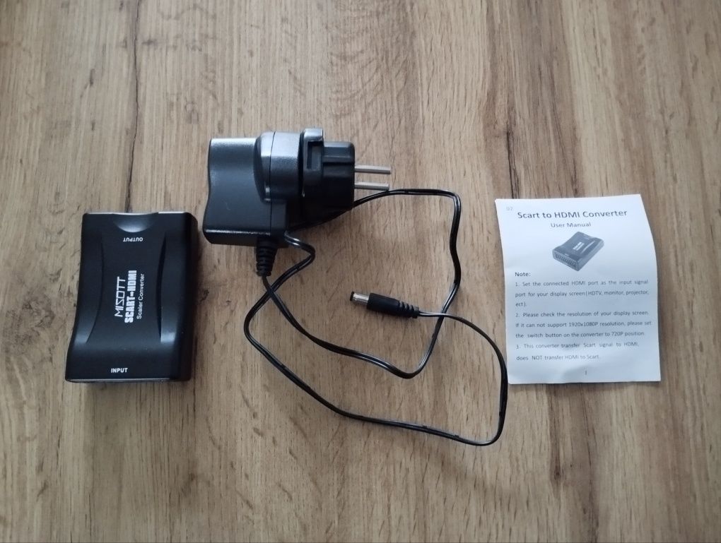 Adapter konwerter Scart HDMI