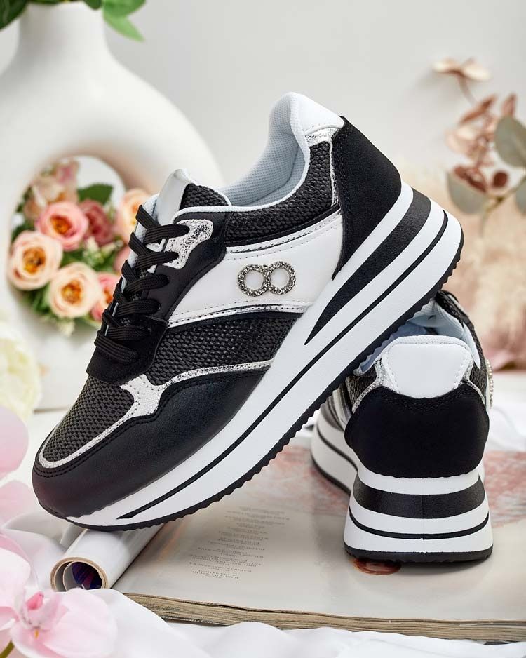 2 KOLORY 36 37 38 sneakersy 39 40 41 na ukrytej koturnie srebrna nić