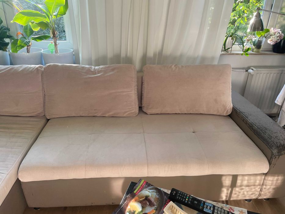 Naroznik bezowy rozkładany cena 50 zł