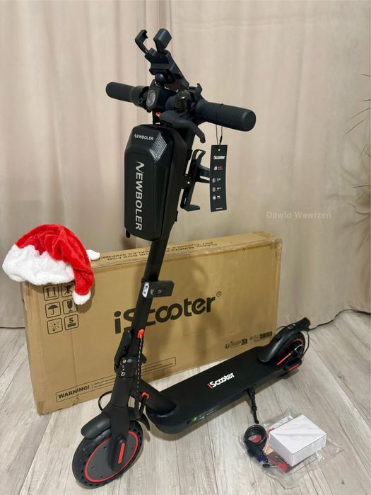 (PROMOCJA) Nowa Hulajnoga elektryczna iScooter+Torba+2 Uchwyty+blokada