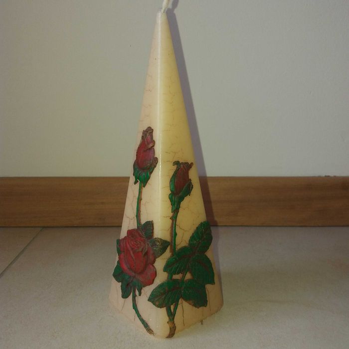 Świeca ozdobna dekoracyjna 2 sztuki