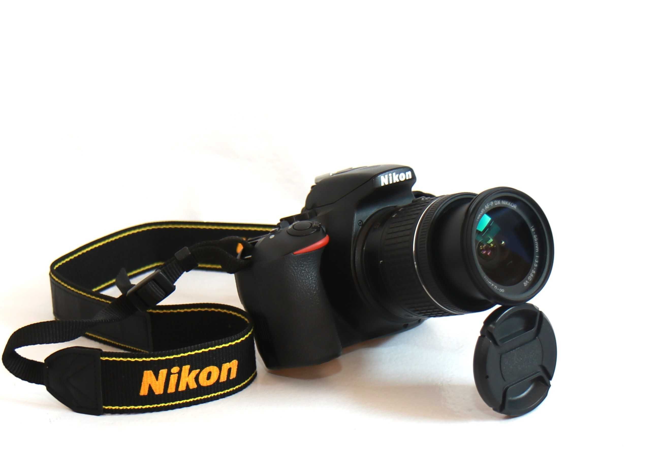 Nikon D3500 com lente Nikon 18-55mm máquina fotográfica digital reflex