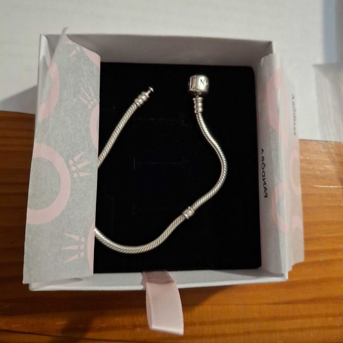 3 Pulseiras PANDORA ORIGINAIS coração 18cms, fecho Barril 18 e 18.5cms