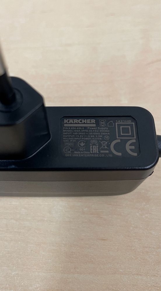 Zasilacz ładowarka myjki karcher do okien PS01 , wv1,wv2 wv5,kb5,kv
