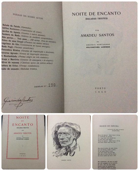 Santos (Amadeu) - Noite de Encanto. (Baladas Tristes). Exemplar nº 160