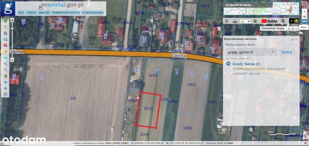 Sprzedam działkę 950m2.