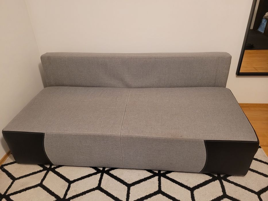 REZERWACJA do 12.11  Kanapa składana szara