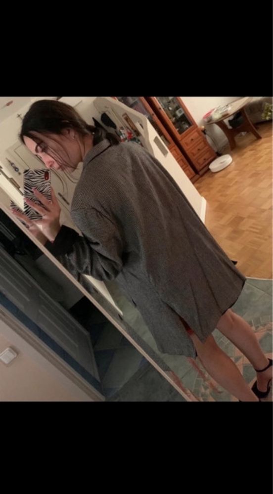 Marynarka oversize baggy vintage ojca taty duża pepitka pepita krata