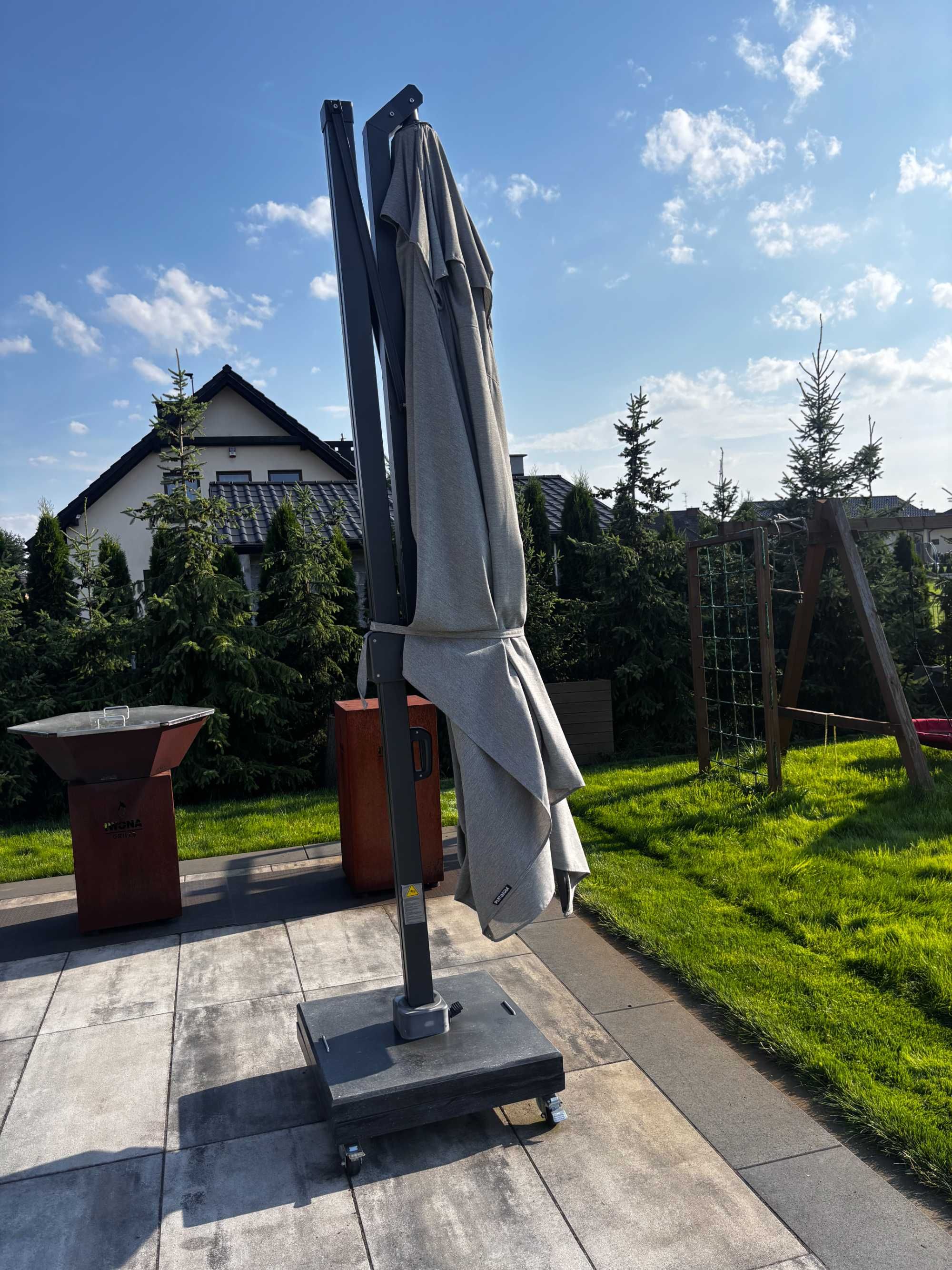 Parasol ogrodowy 3x4m solidny, mocny