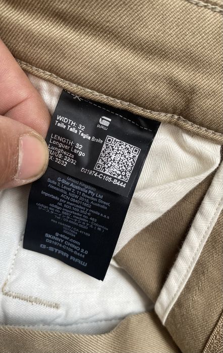 Джинси G STAR RAW Skinny Chino 2.0 Originals