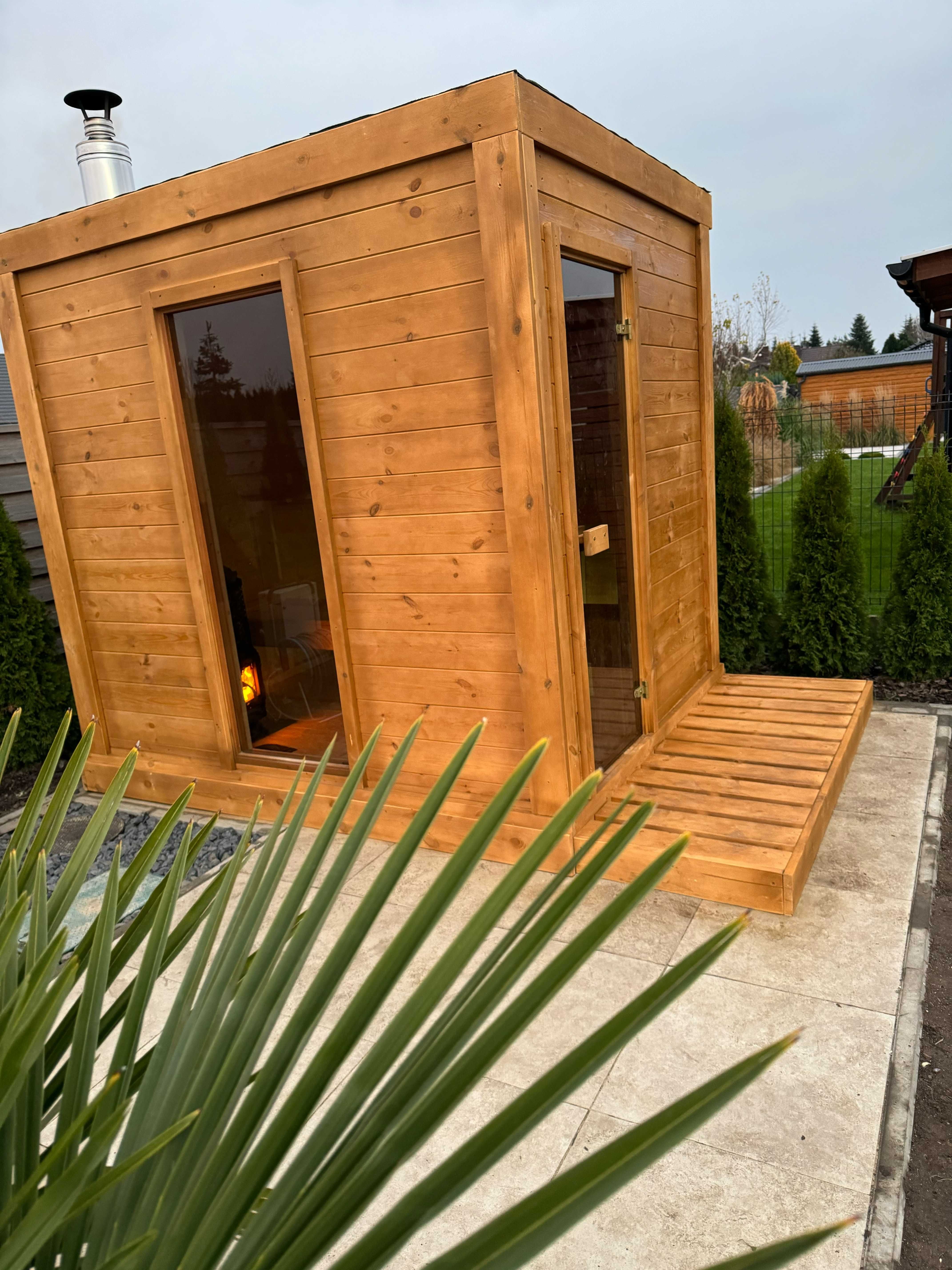 Sauna zewnętrzna ocieplona modułowa SAUNA OGRODOWA XL
