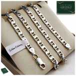 Srebrny Łańcuszek Męski Splot Gucci 60cm/6mm Próba 925 Diamentowany, P
