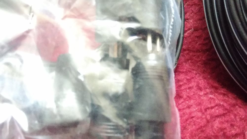 Komplet kabel 2x10m i wtyczki do wiezy z Niemiec NOWE