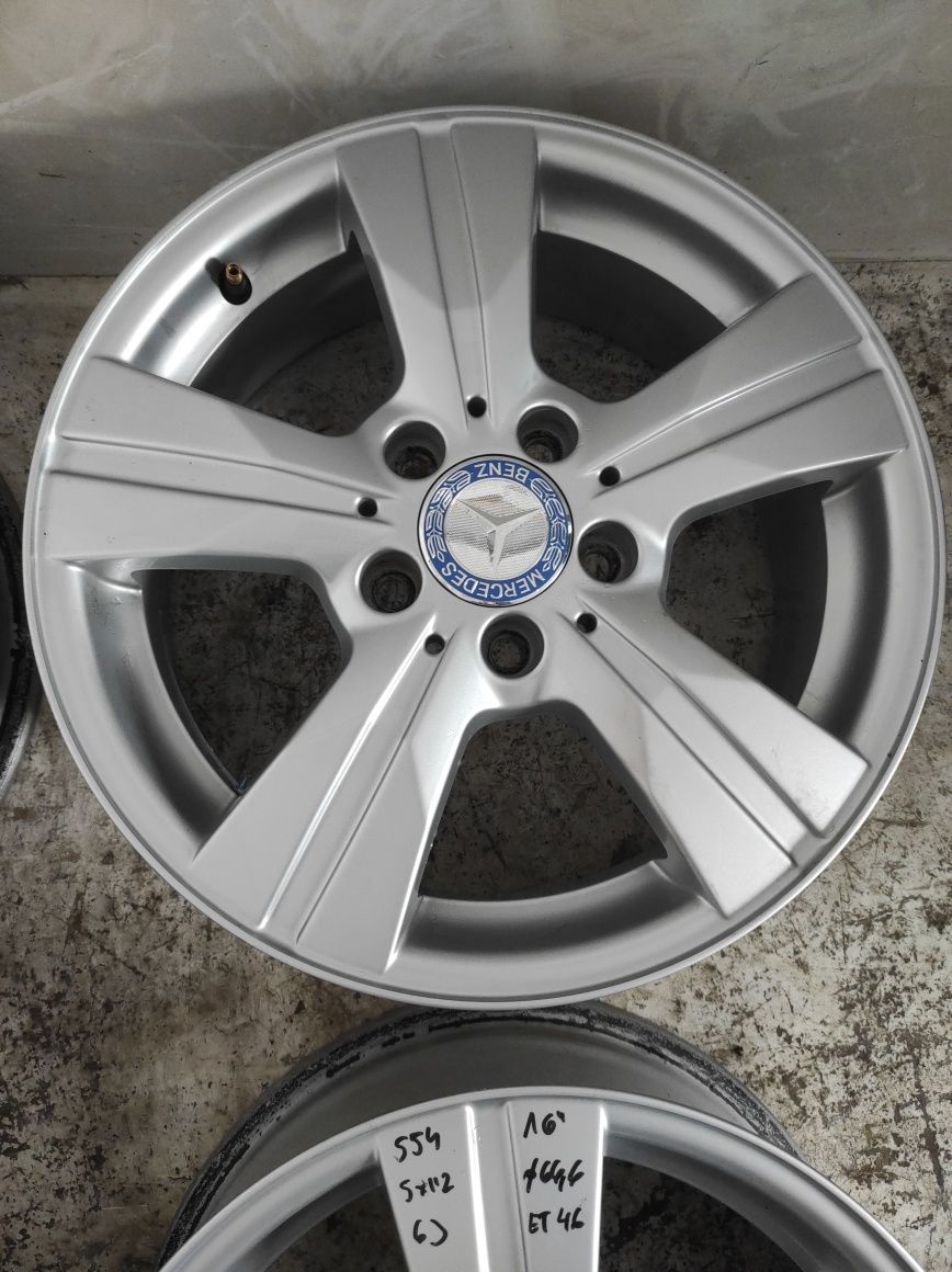 554 Felgi aluminiowe ORYGINAŁ MERCEDES R 16 5x112 Bardzo Ładne