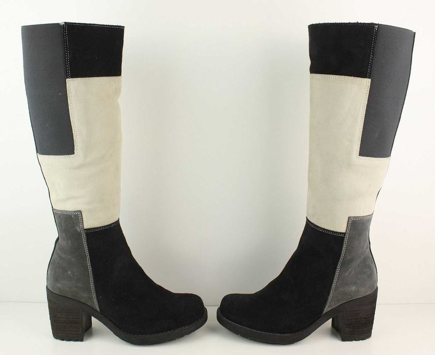 APPLE OF EDEN - wysokogatunkowe, zamszowe kozaki ROZM 36