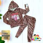 Dres welurowy panterka Labubu Rozmiar od 110 do 170
