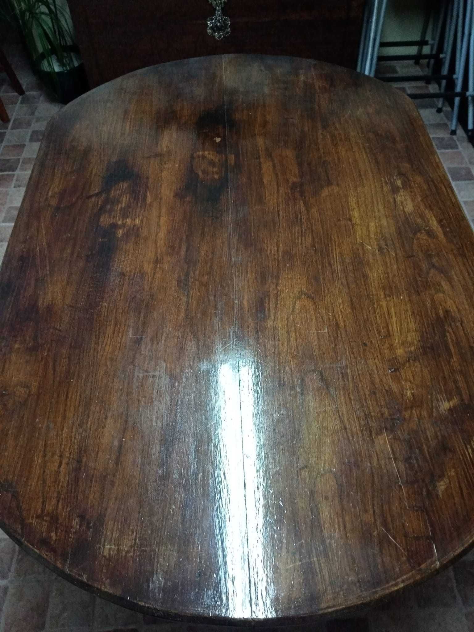Mesa de sala rustica em madeira maciça