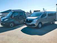 Wynajem wypożyczalnia bus 9 osobowy Renault Tafic autolaweta IVECO