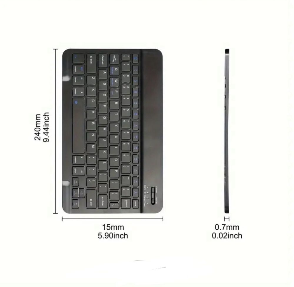 Teclado Portatil sem fios NOVO Tablet, ipad, IOS, Android, Windows