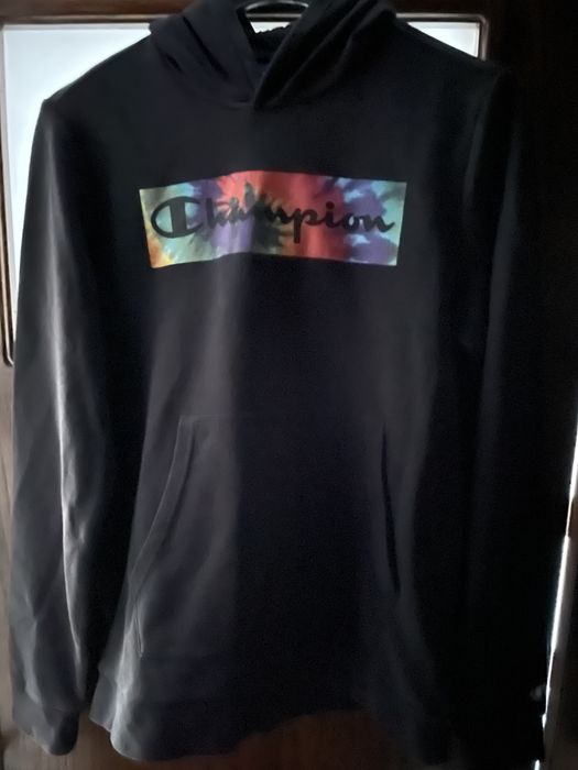 Bluza Champion czarna z kapturem r. 174