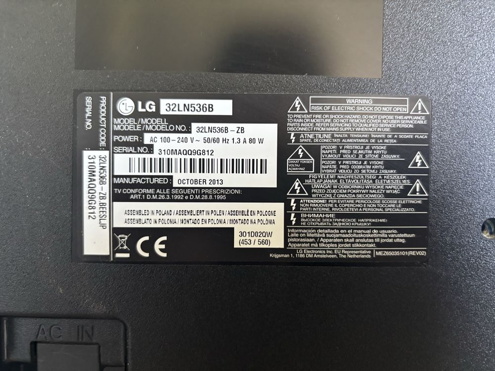 Telewizor LG 32LN536B 32 cale