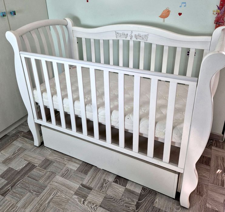 Детская кроватка с матрасом Mioobaby Symphony. Самая экологическая