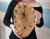 Zegar handmade Nowy Oryginalny z pnia drewna