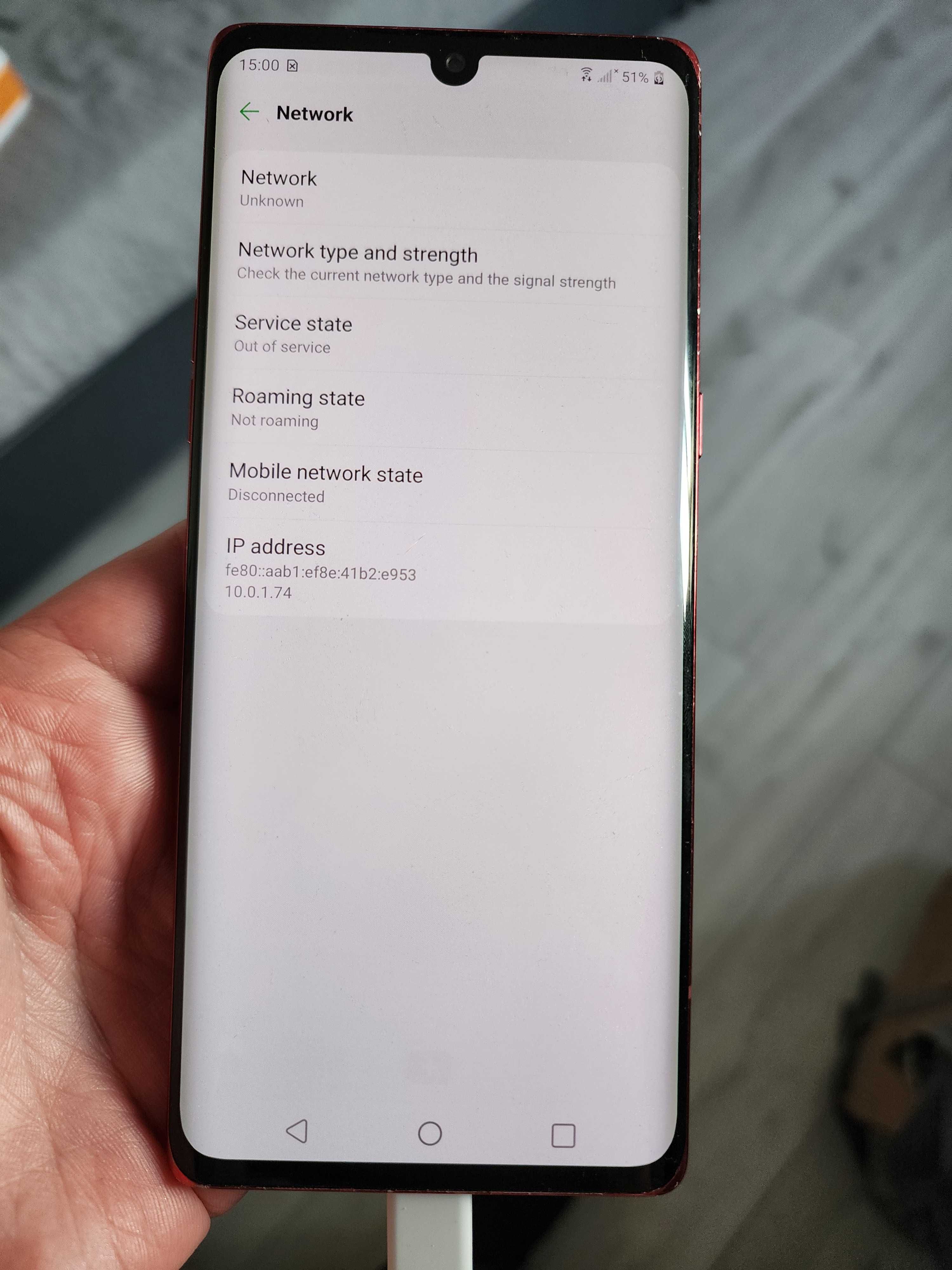 Дисплей в рамі lcd Lg Velvet 5G red