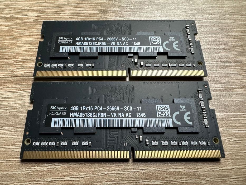 Micron SKHynix 20x4GB 1Rx16 PC4-2666V-SC0-11 DDR4 2666 MHz SODIMM CL19