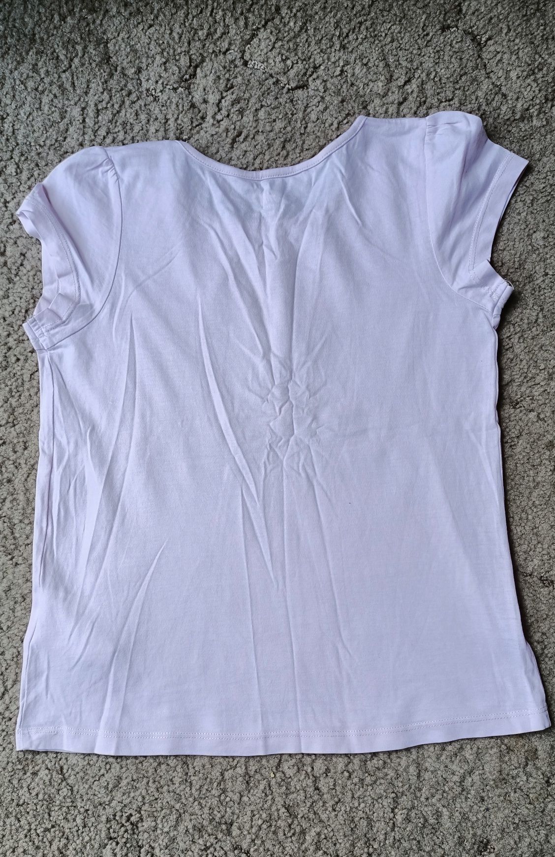 Bladoróżowy t-shirt koszulka H&M rozm. 122/128