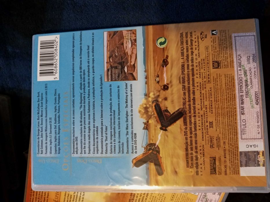 4 dvds STAR WARS ediçao especial