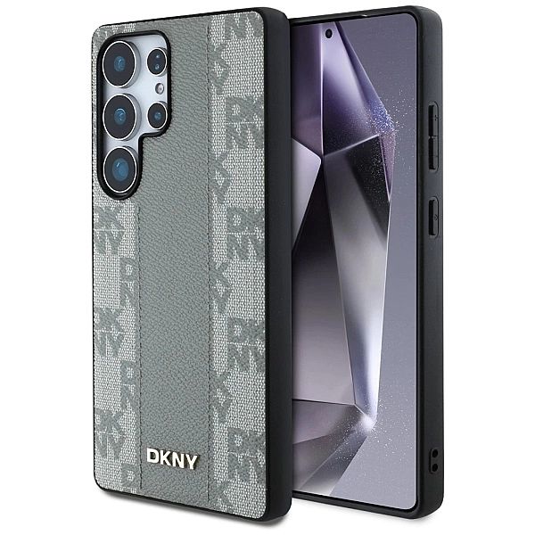 Etui DKNY Leather Checkered Pattern MagSafe na Samsung Galaxy S25 Ultr