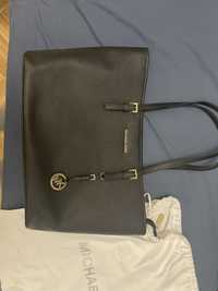 Oryginalna shopper bag torba czarna michael kors