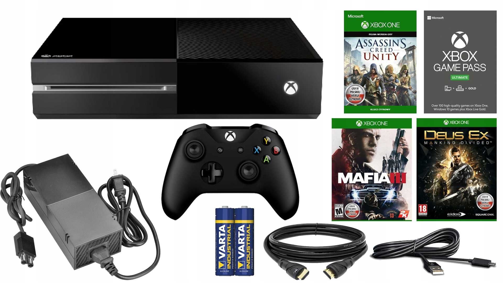 Konsola XBOX One X1 1TB/1000GB + Game Pass NOWOŚĆ + GRATIS