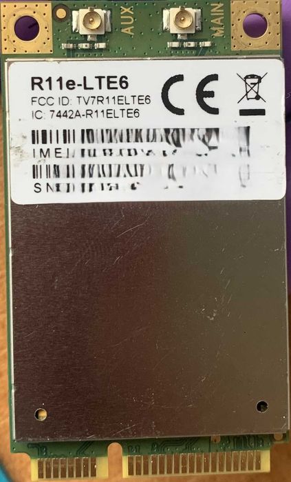 Modem Mikrotik R11e-LTE6 2G/3G/4G/LTE miniPCI Express