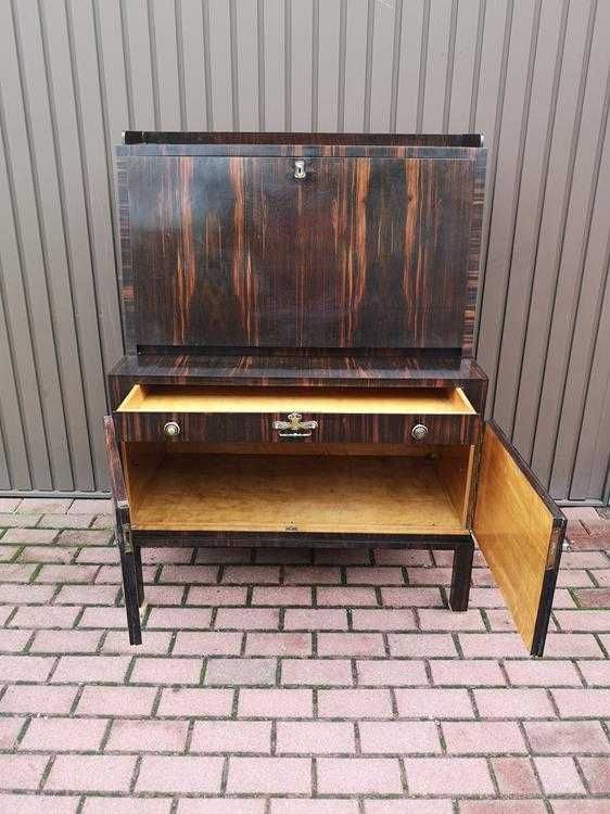 Sekretarzyk Biurko ART-DECO Heban Unikat Stary Antyk Okazja.
