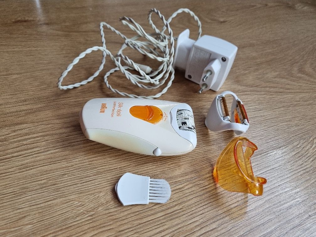 Depilator Braun + końcówki