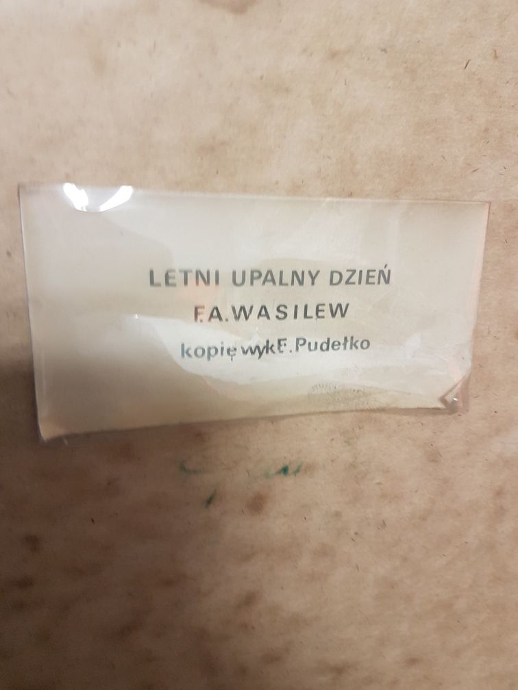 Obraz scena rodzajowy Lato zieleń płótno Wasiliew