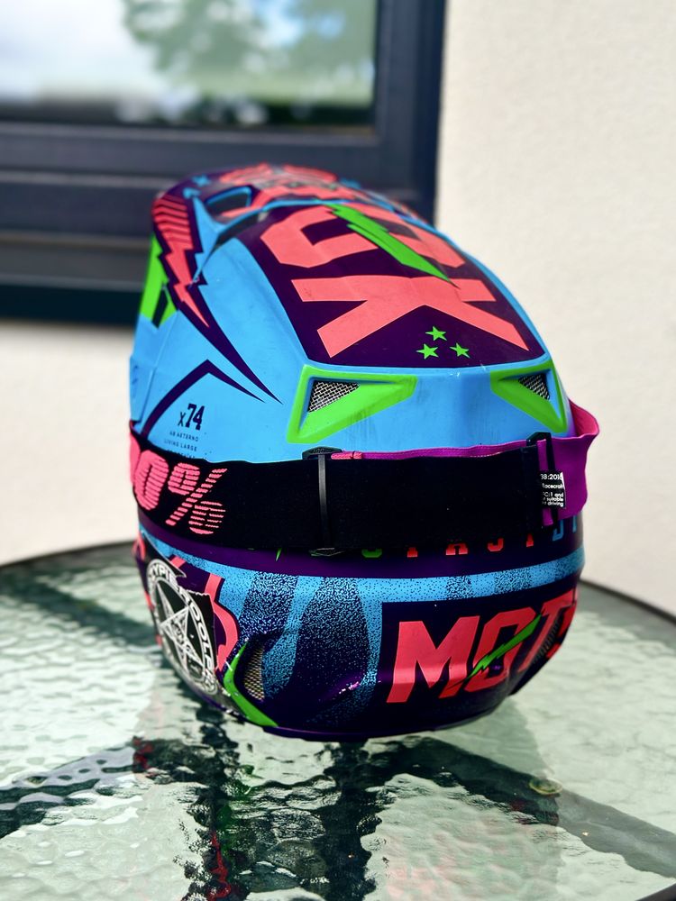 Kask fox v2 limted edition + gogle 100%