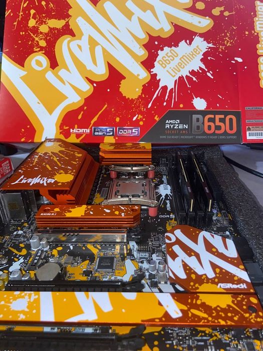 Комплект на сокеті AM5 : LIVEMIXER B650, R7 7700, DDR5 32GB
